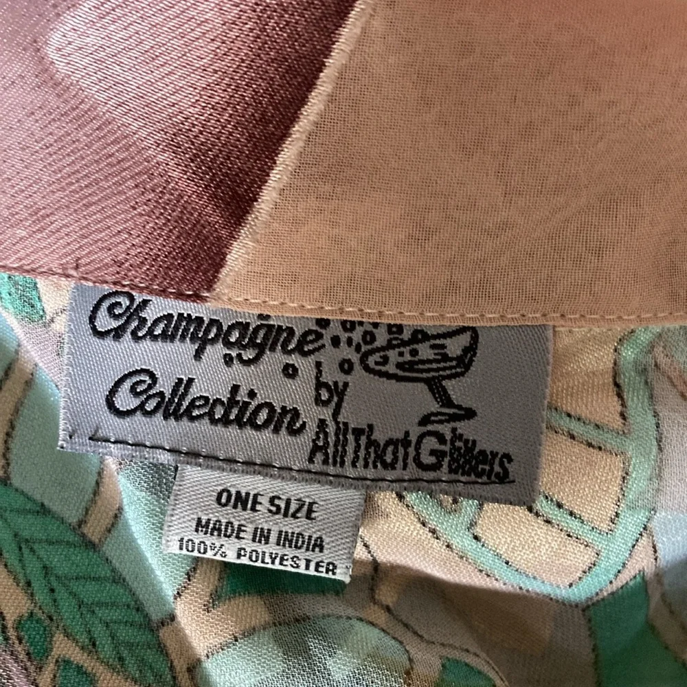 NWOT: Rare find: Champagne Collection by All that Glitter kimono jacket - Picture 9 of 13